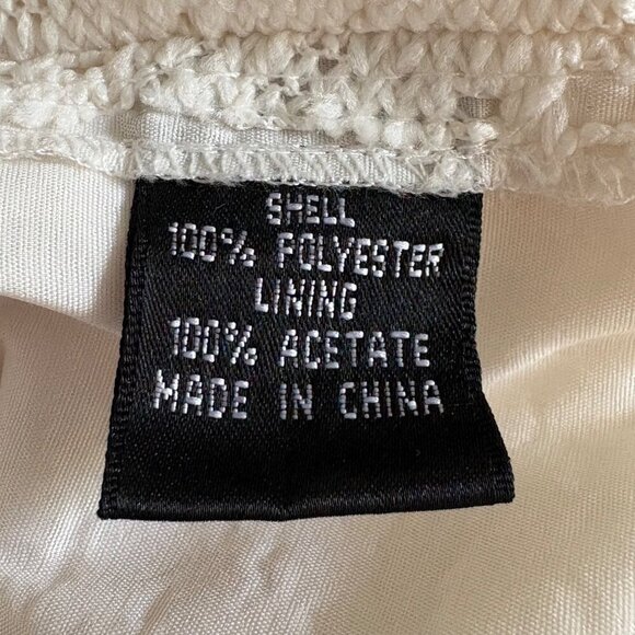 Adrianna Papell White Ivory Lace Eyelet Sheath Dress, Sleeveless Women's Size 10 - Picture 9 of 11